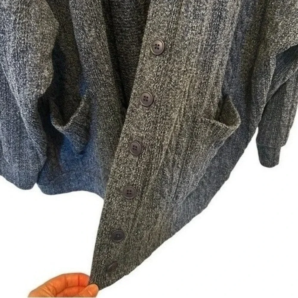 Torrid Sleep Cardigan 5 Navy‎ Blue Heather Ribbed Button Front Plus Size Lounge